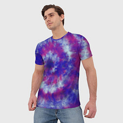 Футболка мужская Tie-Dye дизайн, цвет: 3D-принт — фото 2