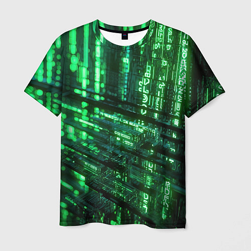 Мужская футболка Цифровая текстура / 3D-принт – фото 1
