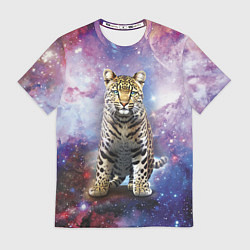 Футболка мужская Space leopard, цвет: 3D-принт