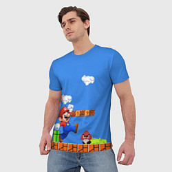 Футболка мужская Супер Марио, цвет: 3D-принт — фото 2