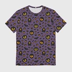 Мужская футболка Хэллоуин - узор