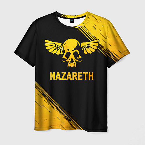 Мужская футболка Nazareth - gold gradient / 3D-принт – фото 1