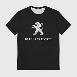 Футболка мужская Peugeot sport car, цвет: 3D-принт