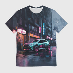 Футболка мужская Березовый спорткар, цвет: 3D-принт