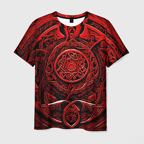 Мужская футболка Скандинавский орнамент викингов / 3D-принт – фото 1