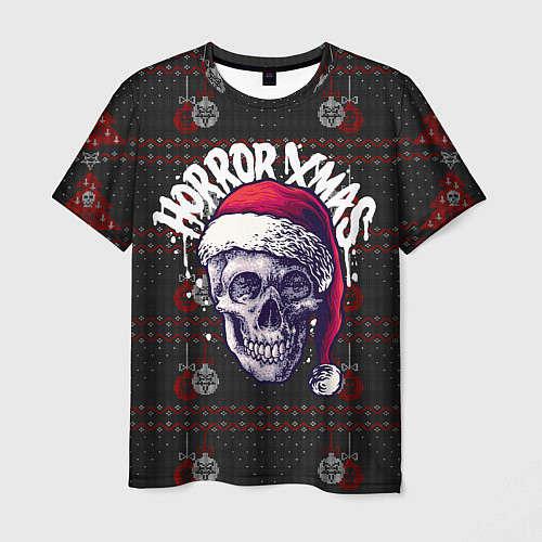 Мужская футболка Horror xmas / 3D-принт – фото 1