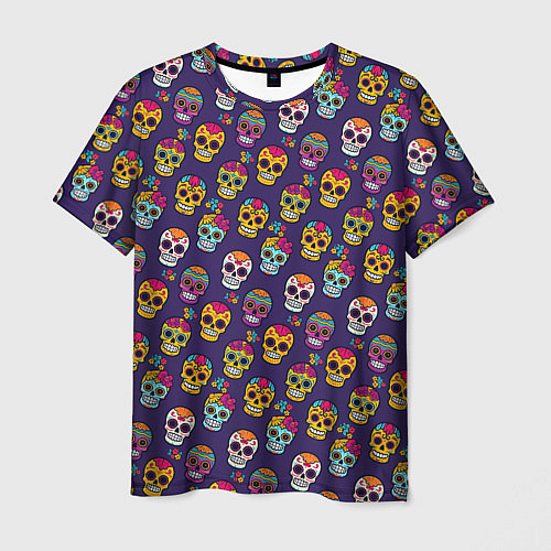 Мужская футболка Мексиканские черепа Калака / 3D-принт – фото 1