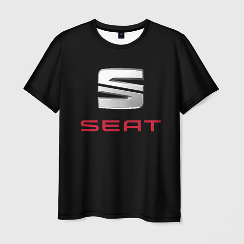 Мужская футболка Seat auto / 3D-принт – фото 1