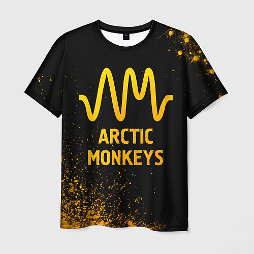 Мужская футболка Arctic Monkeys - gold gradient / 3D-принт – фото 1