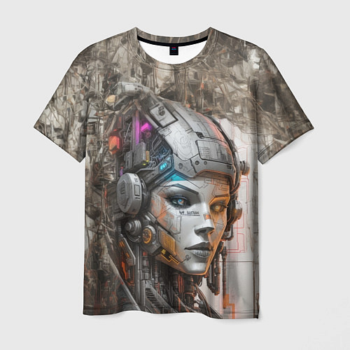 Мужская футболка Системный андроид / 3D-принт – фото 1
