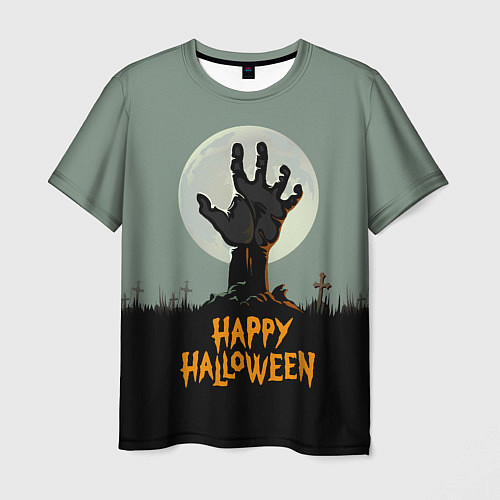 Мужская футболка Halloween - рука мертвеца / 3D-принт – фото 1