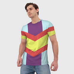 Футболка мужская Винтажный цвет 60 годов, цвет: 3D-принт — фото 2