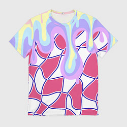 Мужская футболка Rainbow illusion