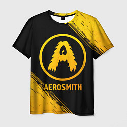 Футболка мужская Aerosmith - gold gradient, цвет: 3D-принт