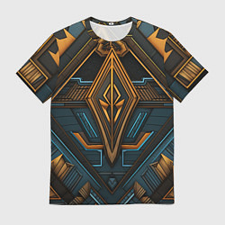 Футболка мужская Орнамент с ромбами в египетском стиле, цвет: 3D-принт
