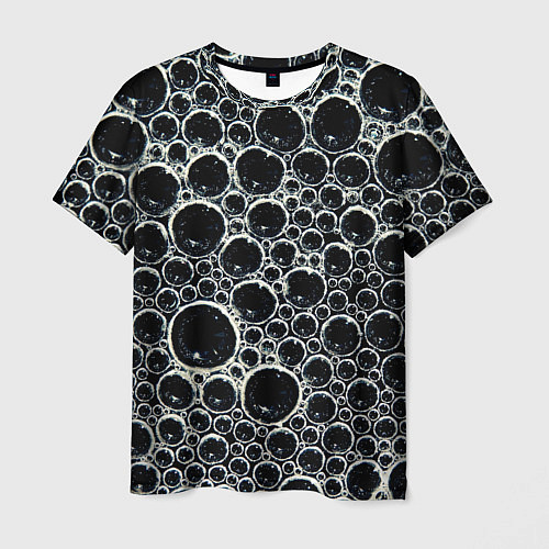 Мужская футболка Пузыри и отражение / 3D-принт – фото 1