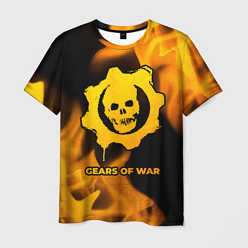 Мужская футболка Gears of War - gold gradient / 3D-принт – фото 1