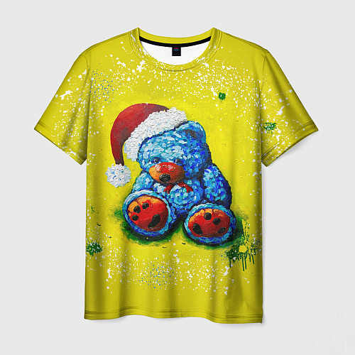 Мужская футболка Плюшевый Санта Клаус / 3D-принт – фото 1
