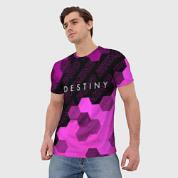 Футболка мужская Destiny pro gaming посередине, цвет: 3D-принт — фото 2