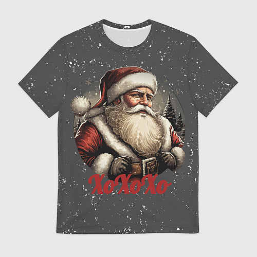 Мужская футболка Санта лого / 3D-принт – фото 1