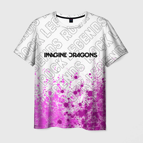 Мужская футболка Imagine Dragons rock legends посередине / 3D-принт – фото 1