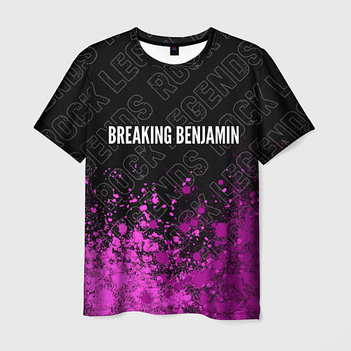 Мужская футболка Breaking Benjamin rock legends посередине / 3D-принт – фото 1