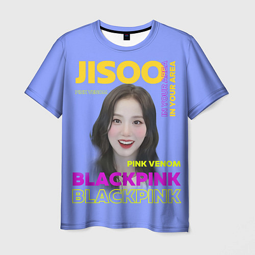 Мужская футболка Jisoo - певица из музыкальной группы Blackpink / 3D-принт – фото 1