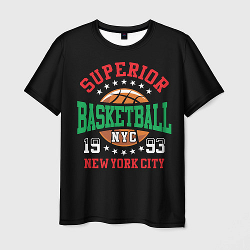 Мужская футболка Superior basketball / 3D-принт – фото 1