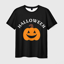 Футболка мужская Halloween и тыква, цвет: 3D-принт