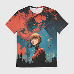 Футболка мужская Девушка в сумерках, цвет: 3D-принт