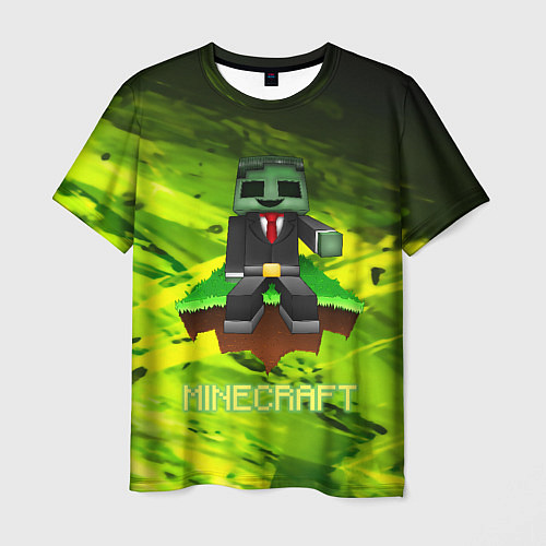 Мужская футболка Крипер майнкрафт гейм / 3D-принт – фото 1