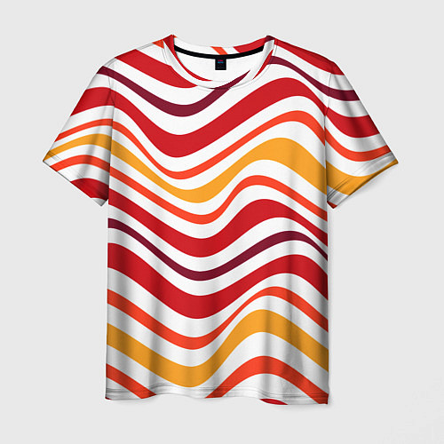 Мужская футболка Модные линии / 3D-принт – фото 1