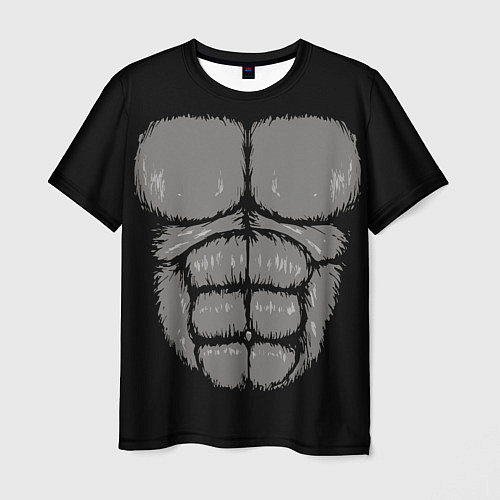 Мужская футболка Торс кинг конга / 3D-принт – фото 1