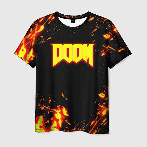 Мужская футболка Doom огненный марс / 3D-принт – фото 1