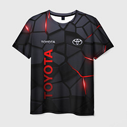Футболка мужская Toyota - плиты с эффектом свечения, цвет: 3D-принт