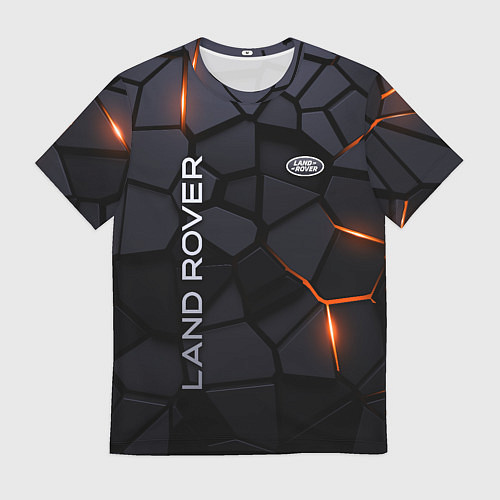 Мужская футболка Land Rover - плиты с эффектом свечения / 3D-принт – фото 1