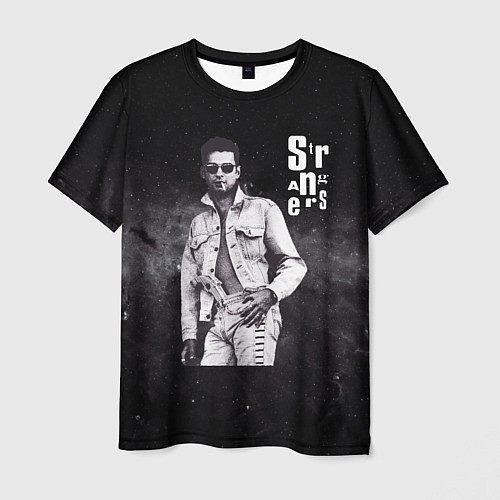 Мужская футболка Depeche Mode - Dave Gahan strangers pistol / 3D-принт – фото 1