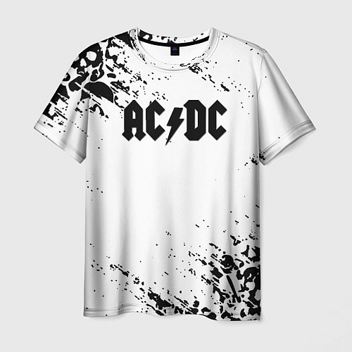 Мужская футболка ACDC rock collection краски черепа / 3D-принт – фото 1