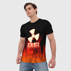 Футболка мужская Stalker 2 flame, цвет: 3D-принт — фото 2