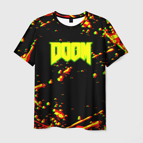 Мужская футболка Doom огненный марс блики / 3D-принт – фото 1