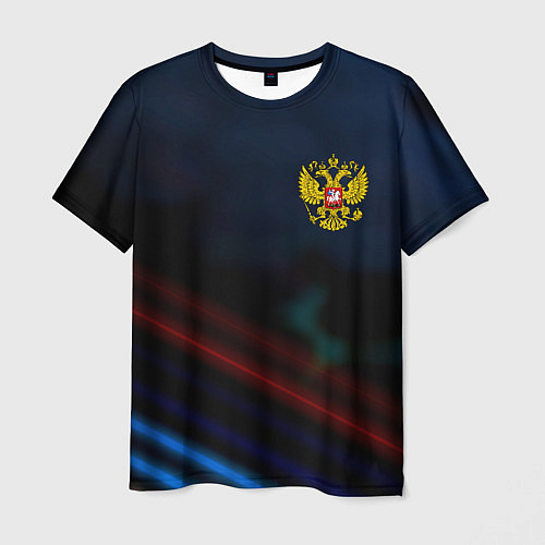 Мужская футболка Спортивная россия герб / 3D-принт – фото 1