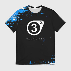 Футболка мужская Half Life краски, цвет: 3D-принт