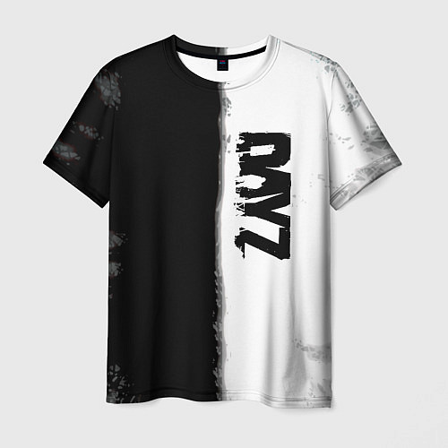Мужская футболка Dayz черно белый ужас / 3D-принт – фото 1
