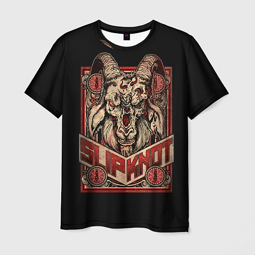 Мужская футболка Slipknot Бафомет / 3D-принт – фото 1