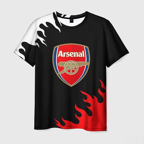 Мужская футболка Arsenal fc flame / 3D-принт – фото 1