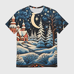 Мужская футболка Морозное утро