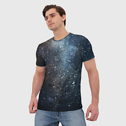 Футболка мужская Темное космическое звездное небо, цвет: 3D-принт — фото 2