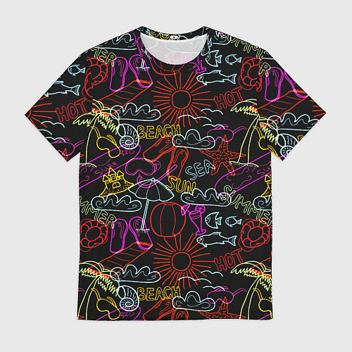 Мужская футболка Beach pattern / 3D-принт – фото 1