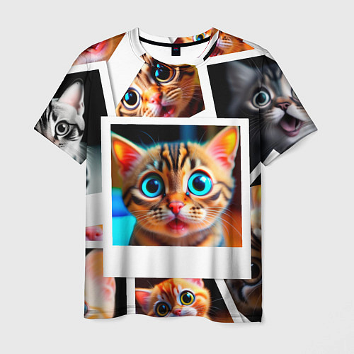 Мужская футболка Котики фото / 3D-принт – фото 1