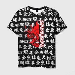 Футболка мужская Samurai japan symbol, цвет: 3D-принт